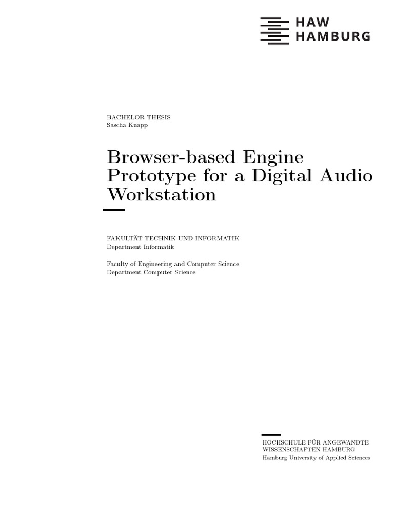Browser-based DAW Engine Prototype | PDF | Client–Server Model ...
