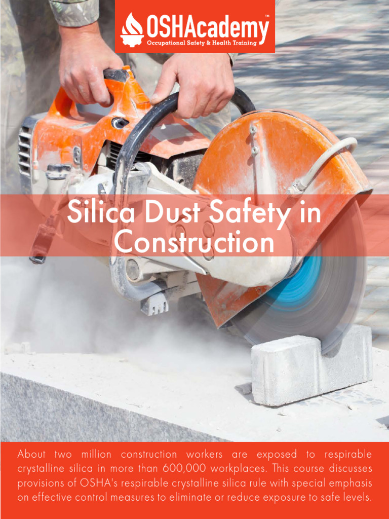 851studyguide - Silica Dust in Construction | PDF