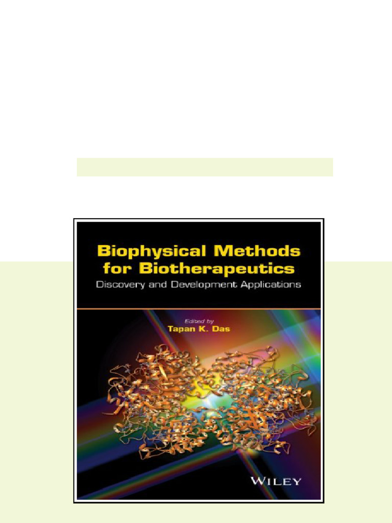 Biophysical Methods for Biotherapeutics Discovery and Development ...
