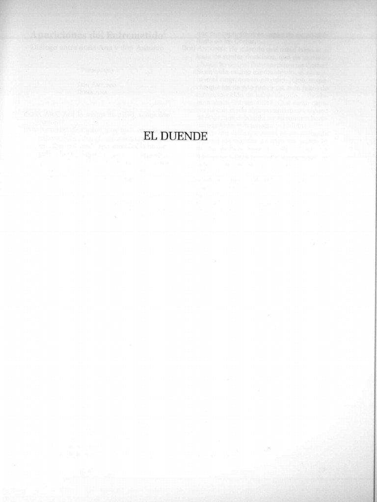 Diálogo sobre el duende Entremetido | PDF