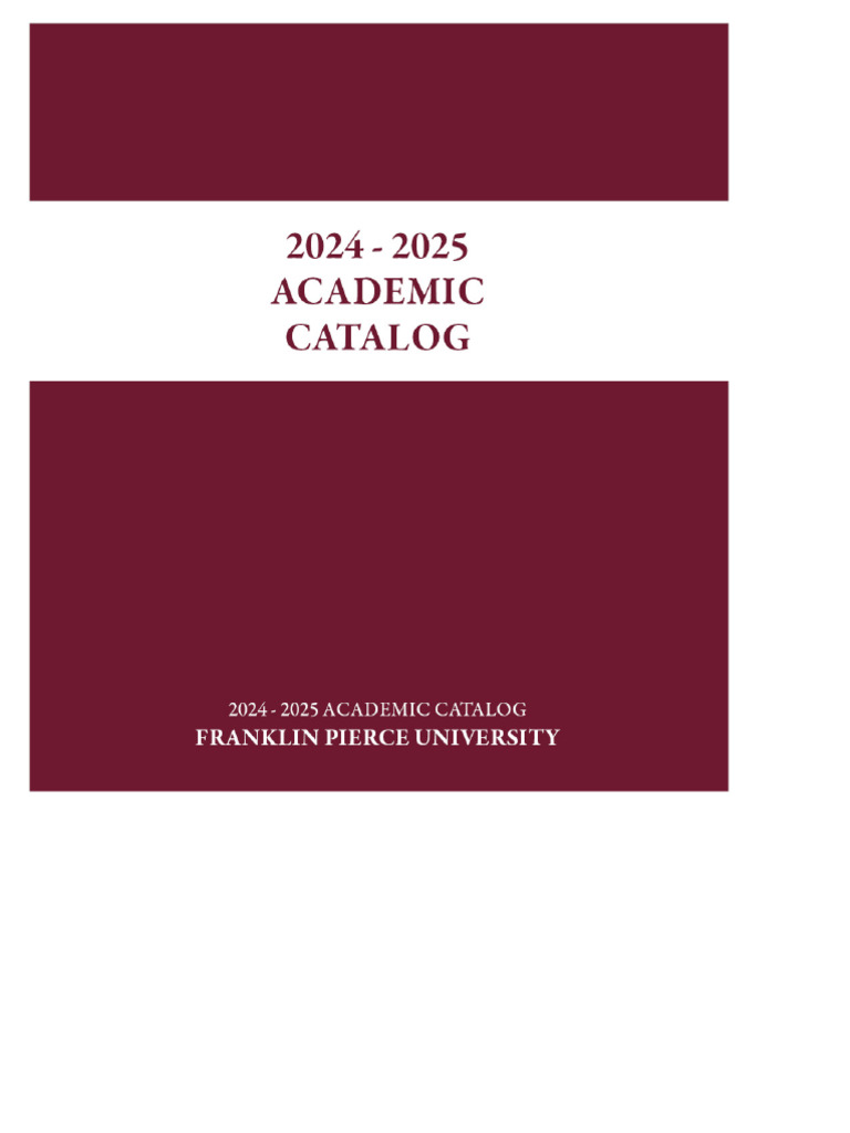 Academic Catalog 2024 2025 | PDF