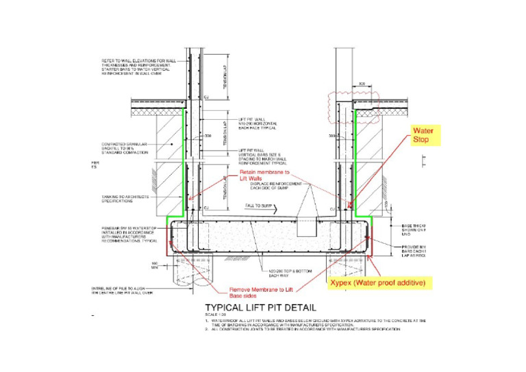 Membrane To Lift Pit Base | PDF