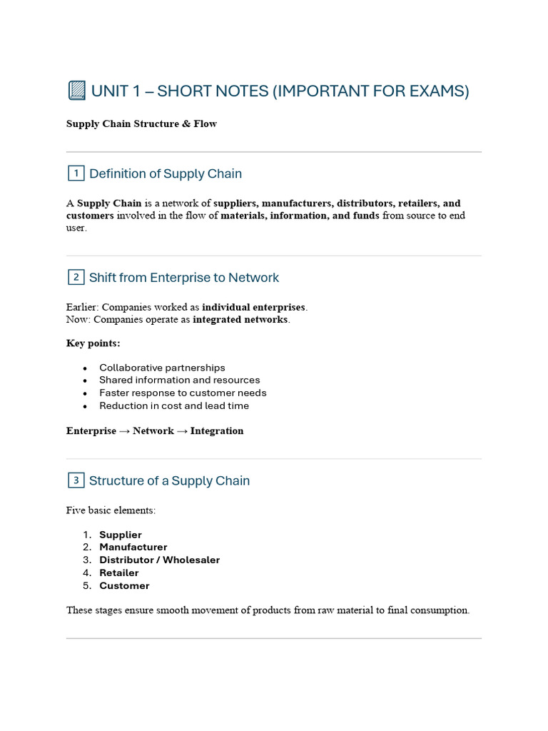 Supply Chain Management Essentials | PDF | Logistics | Supply Chain ...