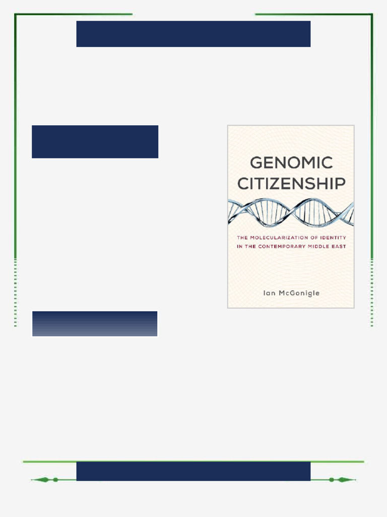 Genomic Citizenship The Molecularization Of Identity In The ...