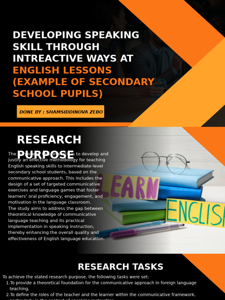 Enhancing English Speaking Skills in Schools | PDF | Fluency ...