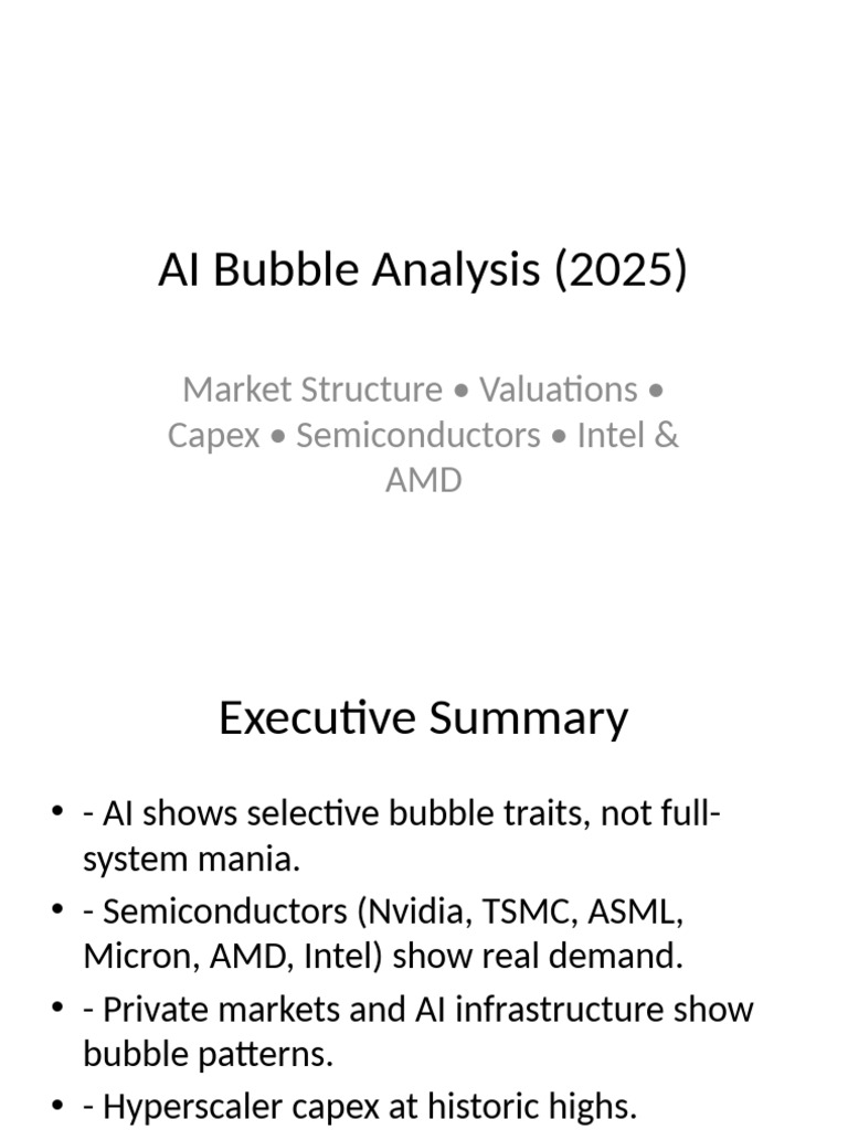 Ai Bubble Analysis | PDF