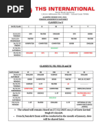 2025-26 Half Yearly Exam Schedule | PDF