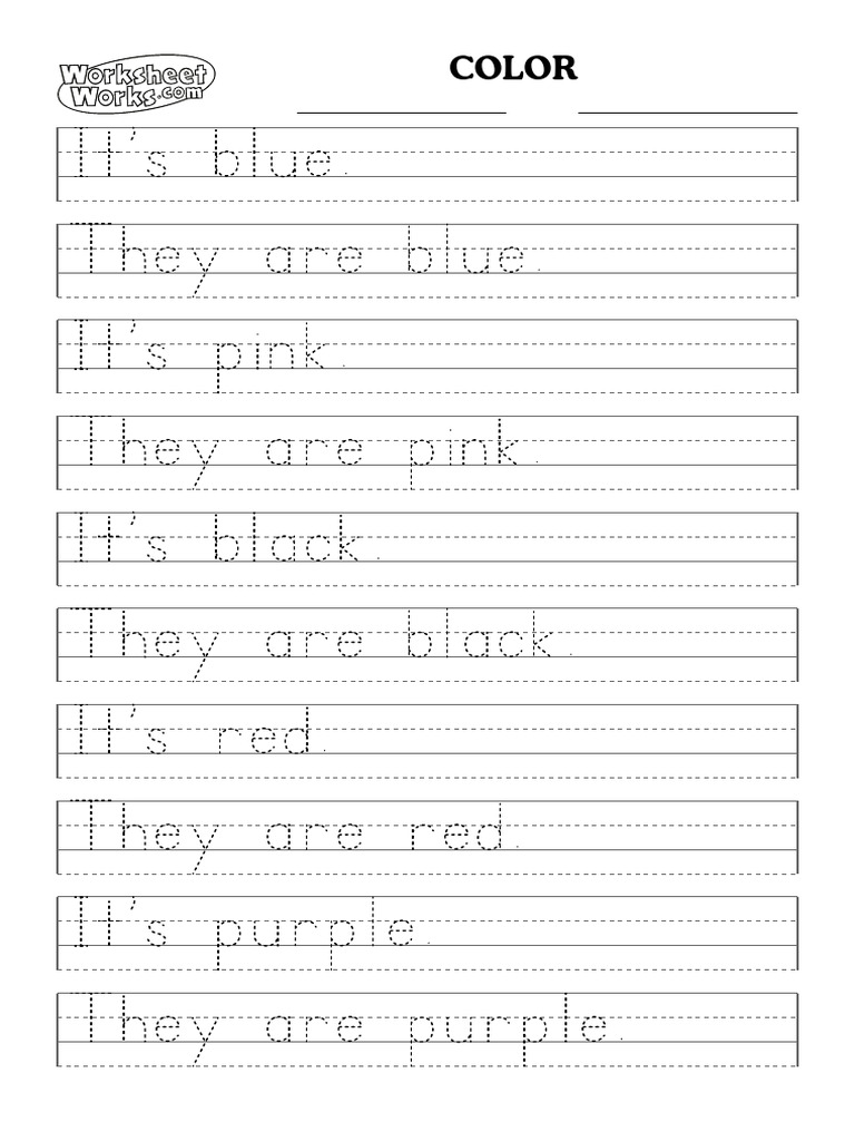 Handwriting Color | PDF
