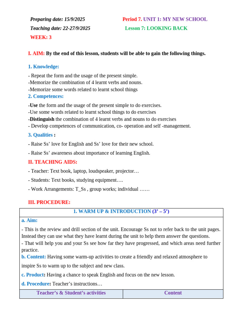 WEEK 3 | PDF | Vocabulary | English Language