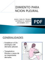 Procedimiento para La Puncion Pleural