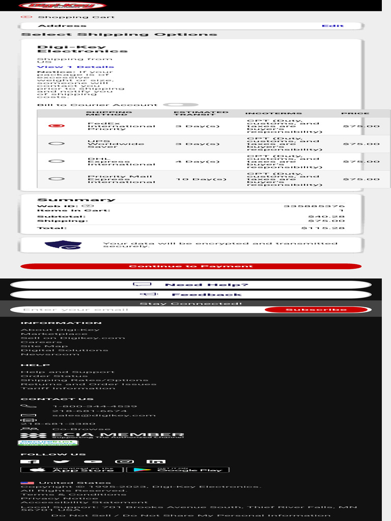 Shipping Options and Costs Overview | PDF | Customs | Courier