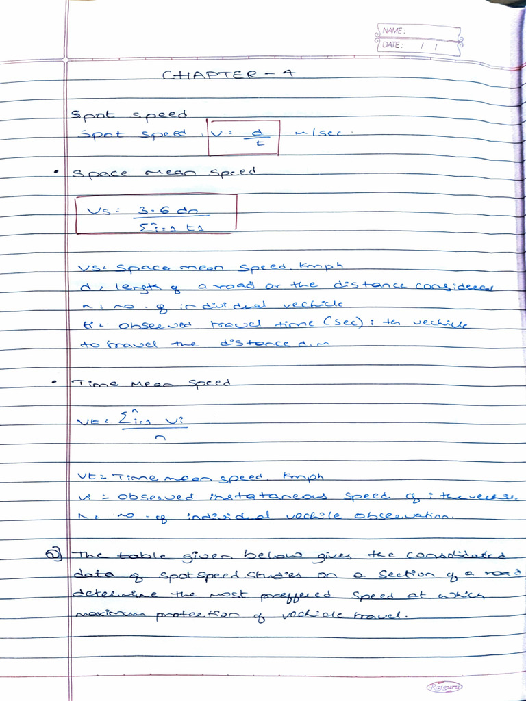 Minor 2, Highway Engineering Notes | PDF
