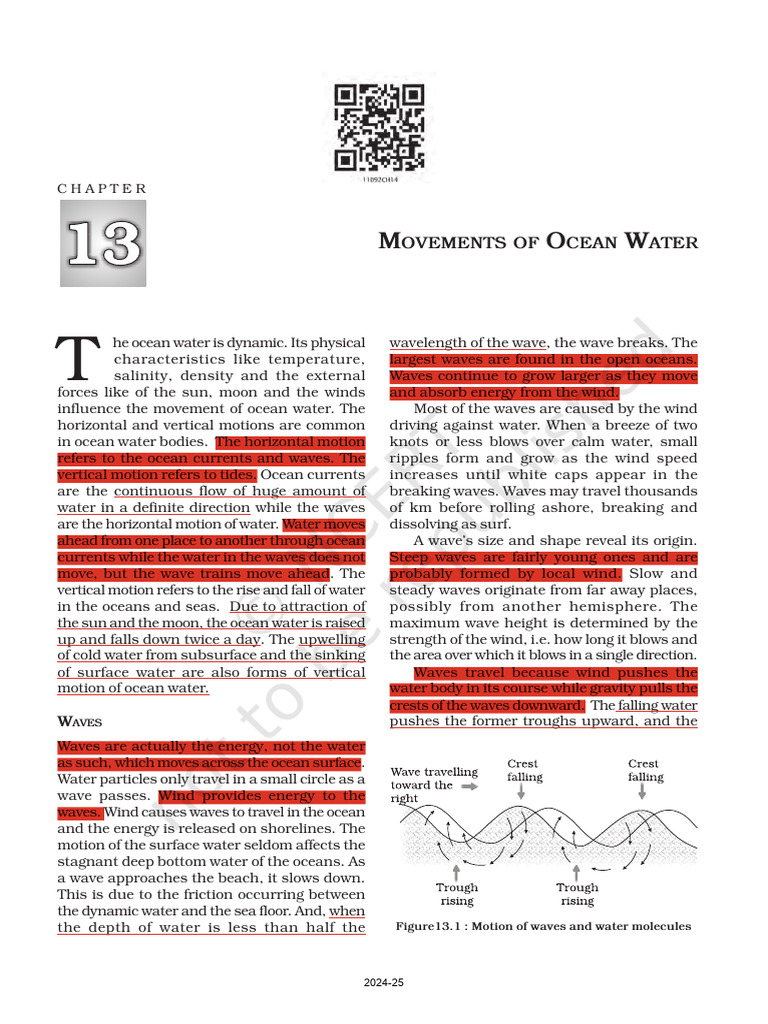Movements of Ocean Water | PDF | Tide | Oceans