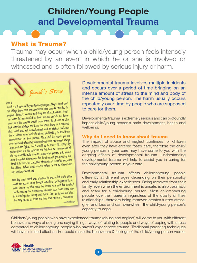 Trauma Booklet | PDF | Psychological Trauma | Emotions