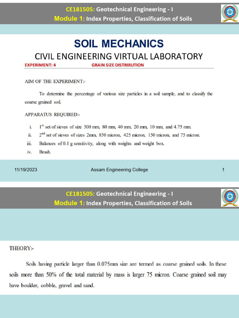 M-1_Soil Virtual Lab | PDF | Sand | Soil Science