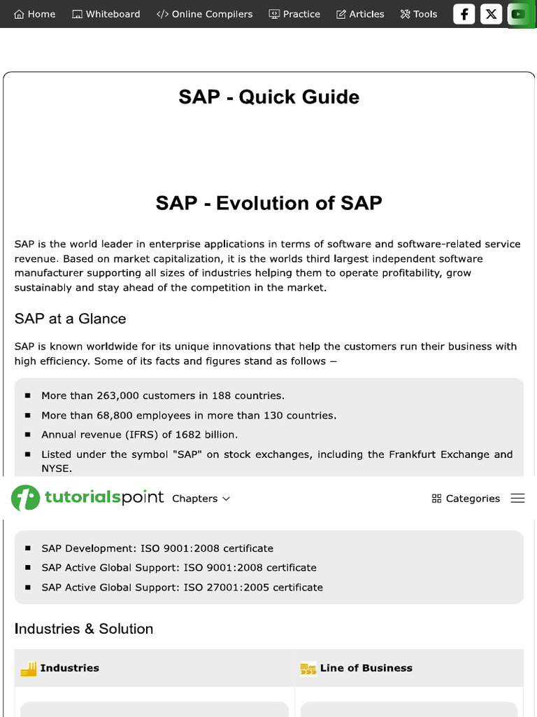SAP Overview | PDF