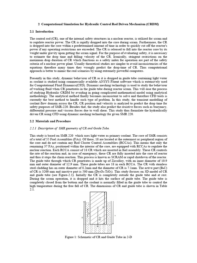 CFD Analysis of Control Rod Dynamics | PDF | Computational Fluid ...
