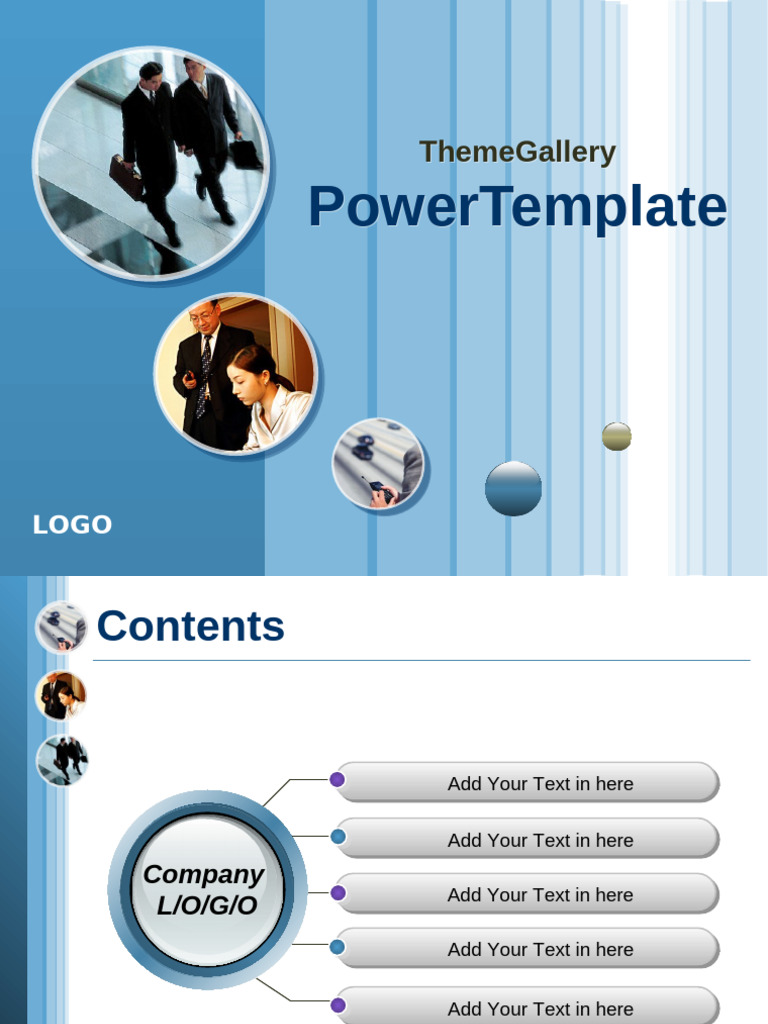 ThemeGallery PowerPoint Template Guide | PDF | Microsoft Power Point ...