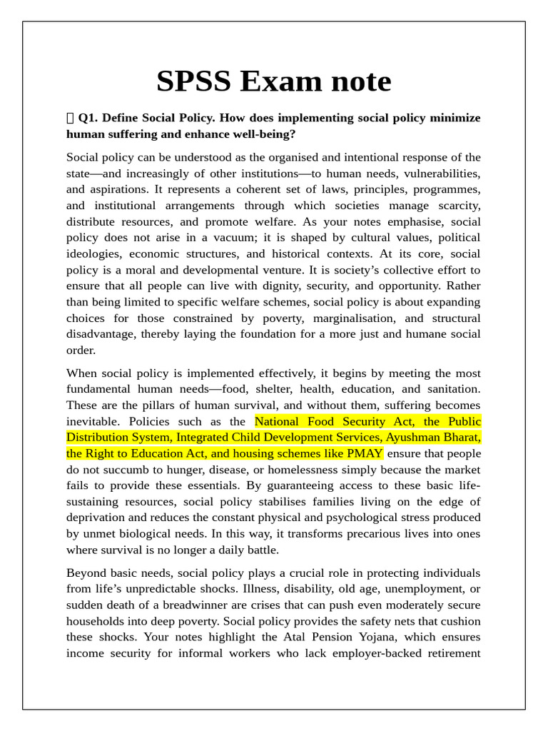 Understanding Social Policy's Impact | PDF | Policy | Policy Analysis