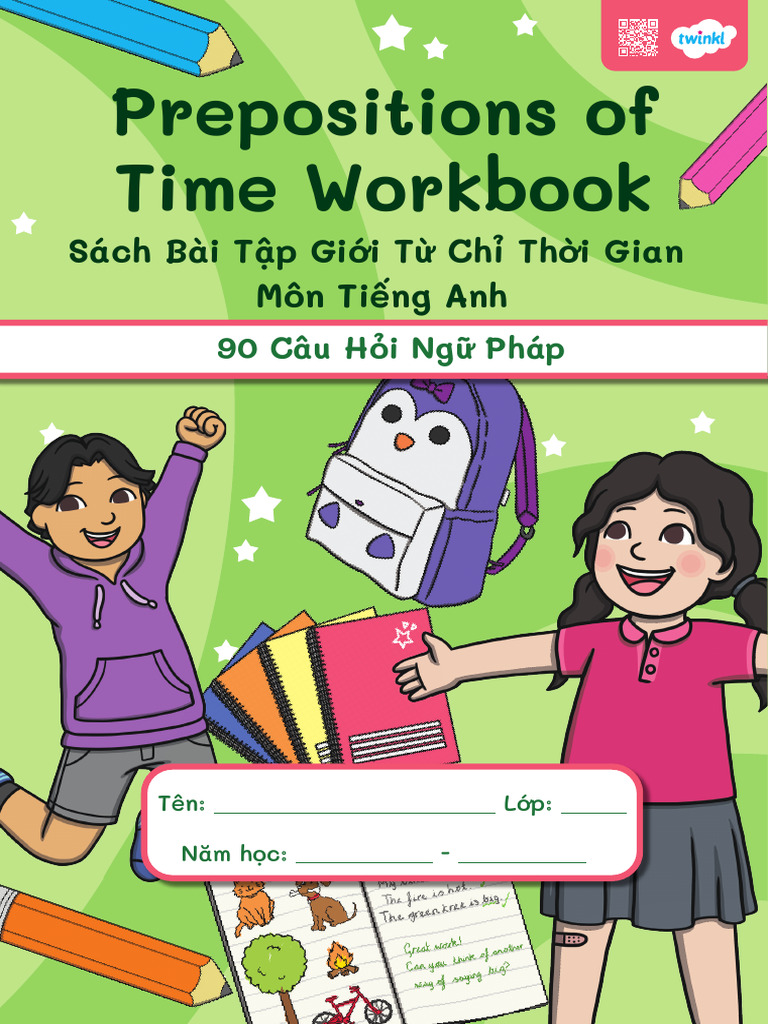 Prepositions of Time Workbook | PDF