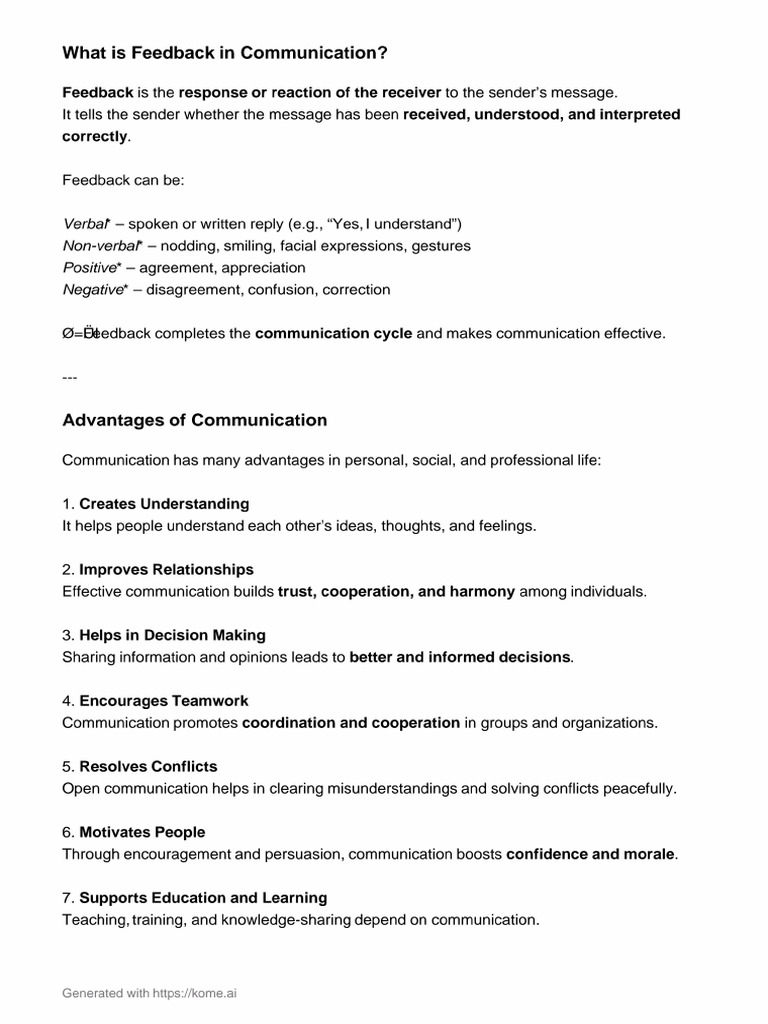 Feedback | PDF