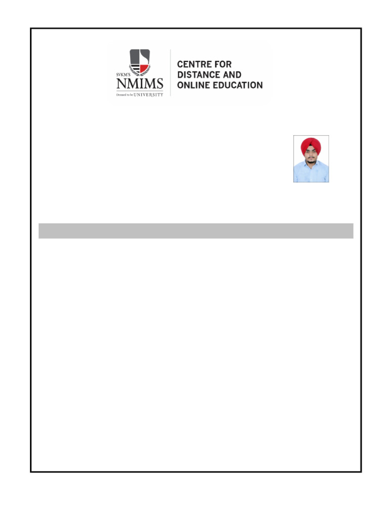 NMIMS MBA Re-Registration Form 2025 | PDF