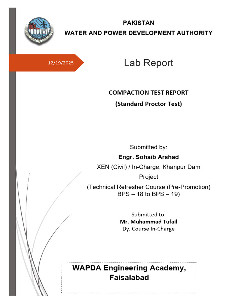 Standard Proctor Test | PDF | Environmental Science | Agriculture