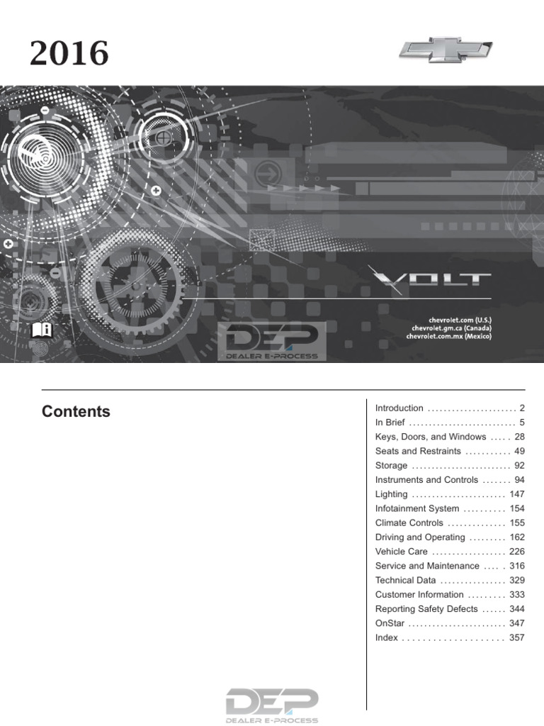 Amazing Chevy Volt 2017 Owners Manual Images