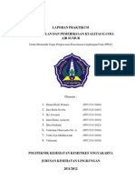 Laporan Praktikum Pengambilan Dan Pemeriksaan Kualitas E-Coli Air Sumur