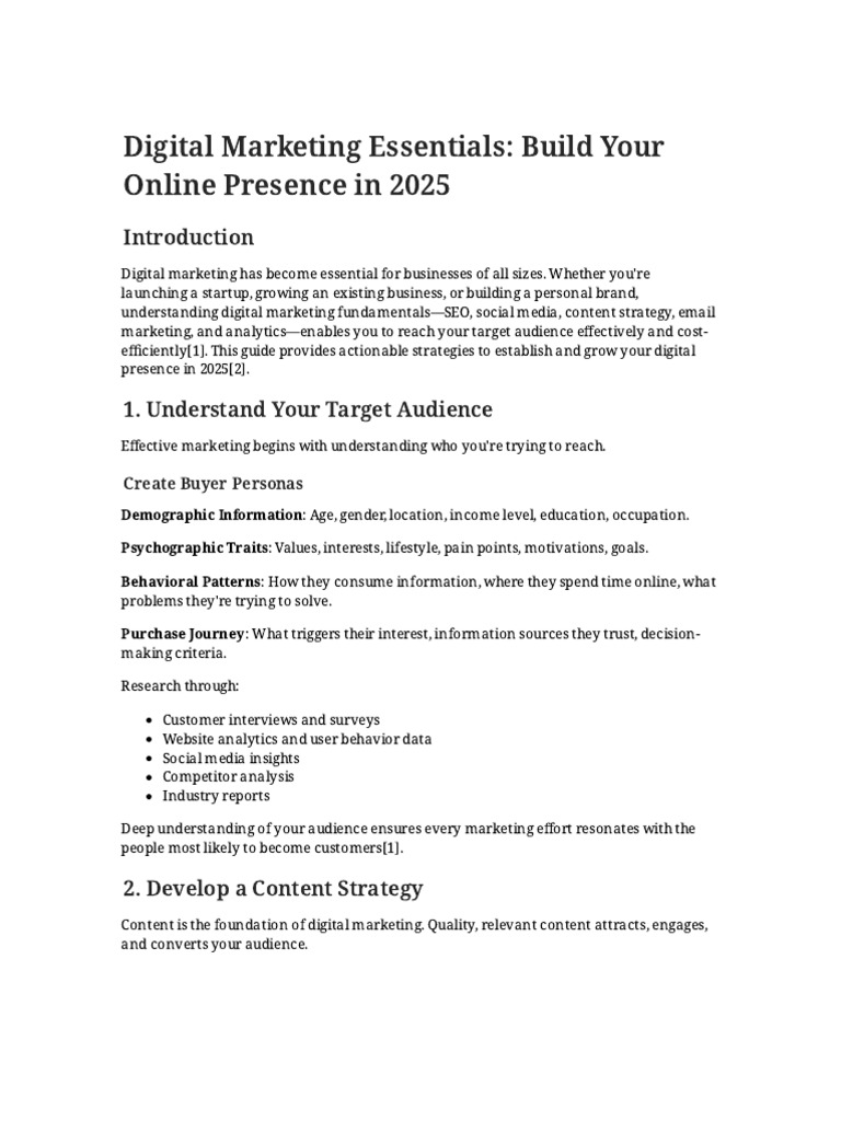 Digital Marketing Essentials | PDF | Search Engine Optimization ...