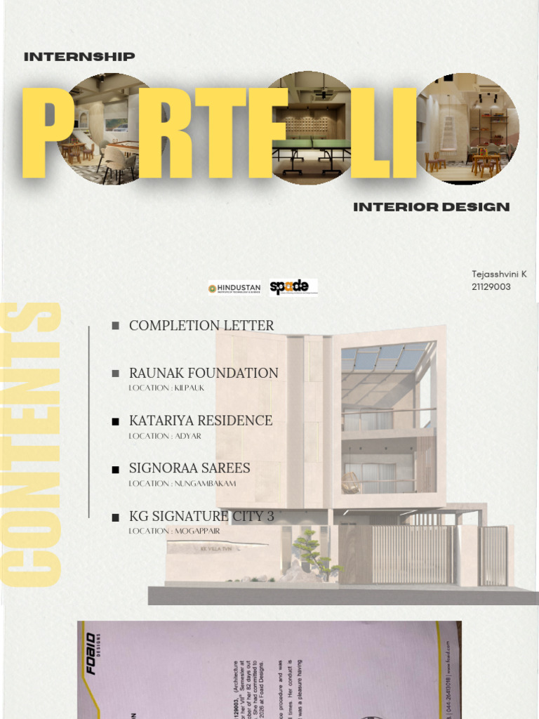 Internship Portfolio | PDF