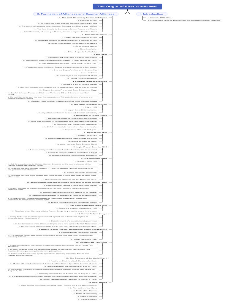 Causes of the First World War Explained | PDF | German Empire | Balkans