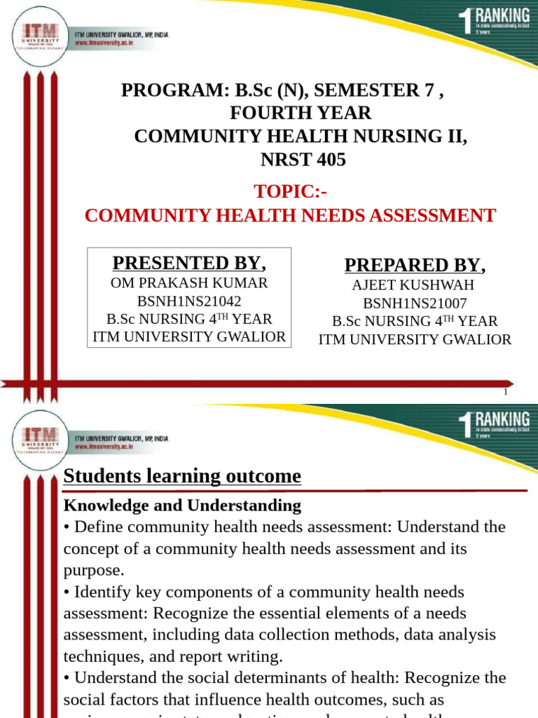 Community Health Needs Assessment Guide | PDF