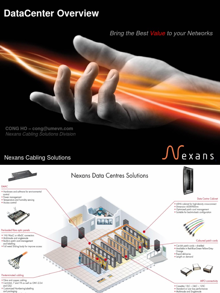 Nexans Data Center Cabling Solutions | PDF | Telecommunications ...