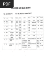 HS Exam Routine 2026 - West Bengal | PDF