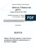 SEA Initiative On Tobacco Tax by Dr. Dorotheo