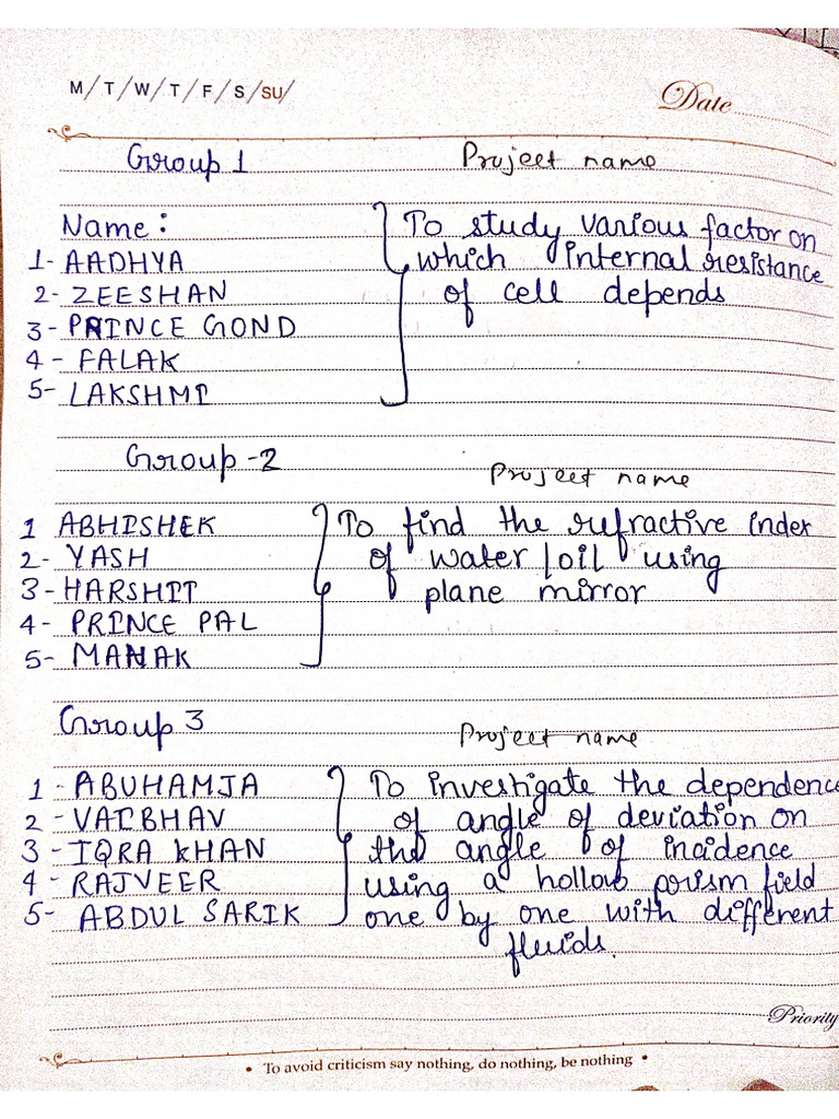 Class12 Physics Regular Students Project Work | PDF