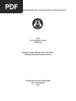 Download Pengaturan Dana Bagi Hasil Sumber Daya Alam Minyak dan Gas Bumi di Indonesia by David Tigan Christian SN97167585 doc pdf