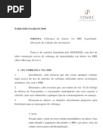 Modelo de carta de cobrança