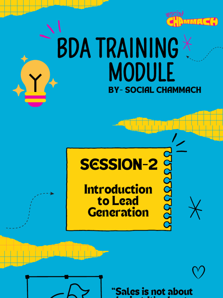 Lead Generation Training Module | PDF