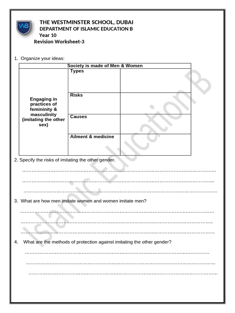 Year 10 Islamic Education Revision Guide | PDF | Abrahamic Religions