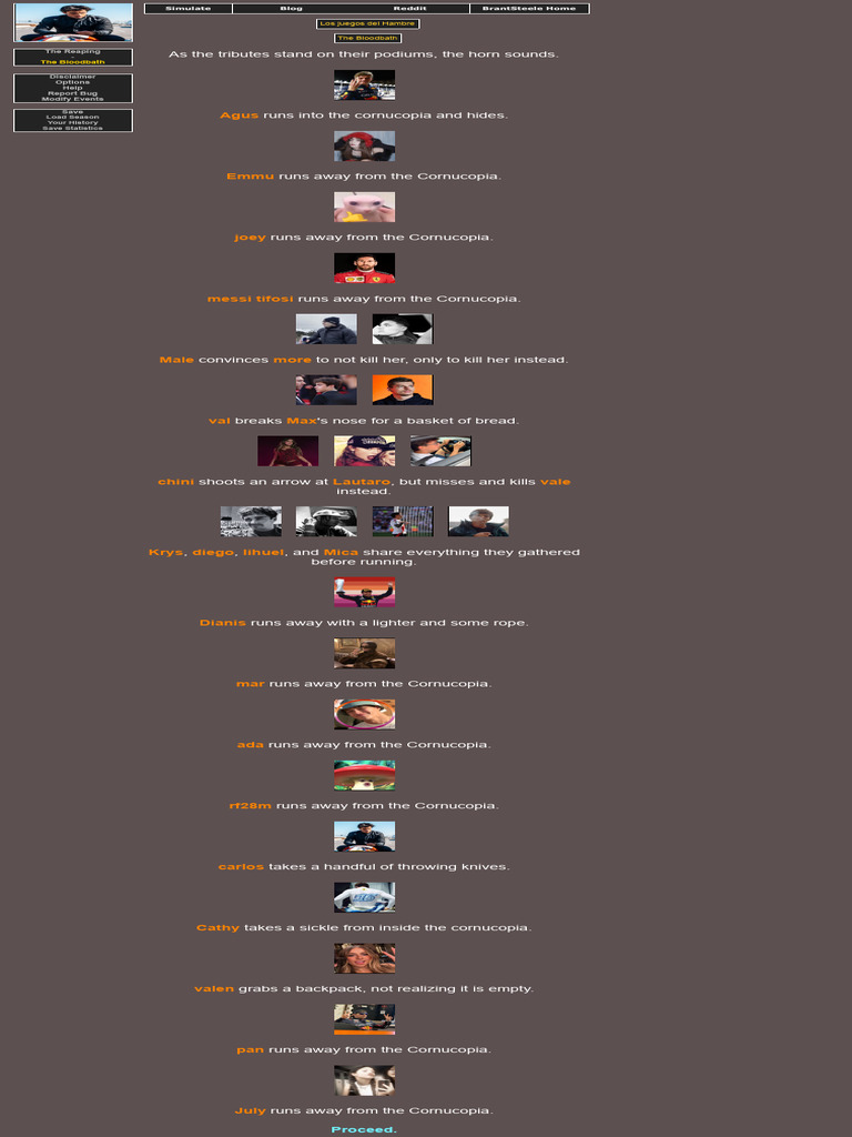 BrantSteele Hunger Games Simulator 2 | PDF