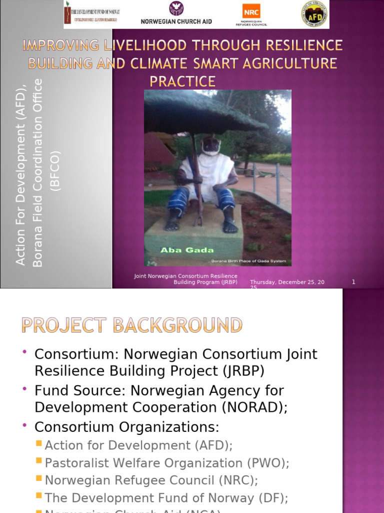 Resilience Building Program in Borana | PDF | Agriculture | Natural ...