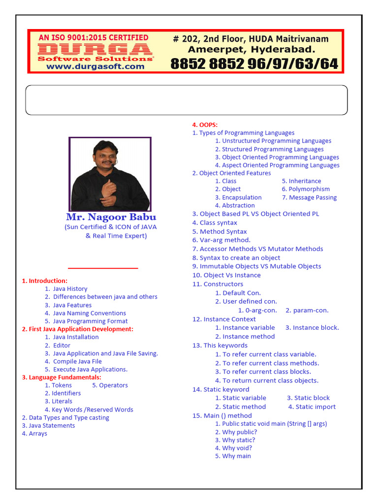 Comprehensive Core Java Course Guide | PDF | Spring Framework | Method ...