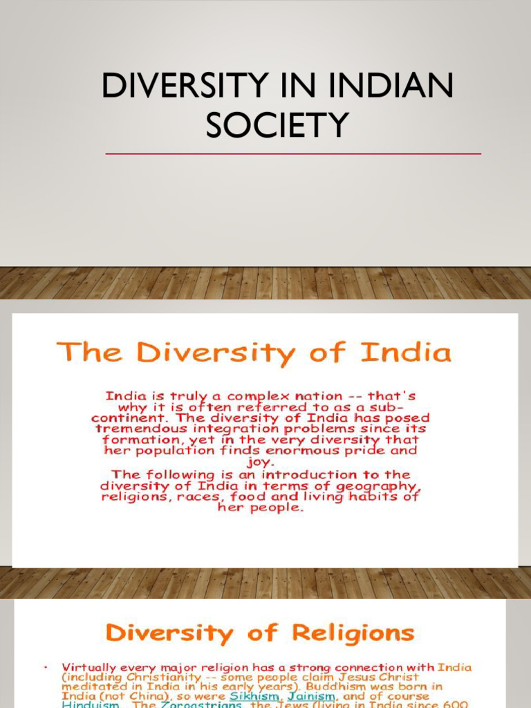 CIE Unit 2.1.1 Diversity of India | PDF