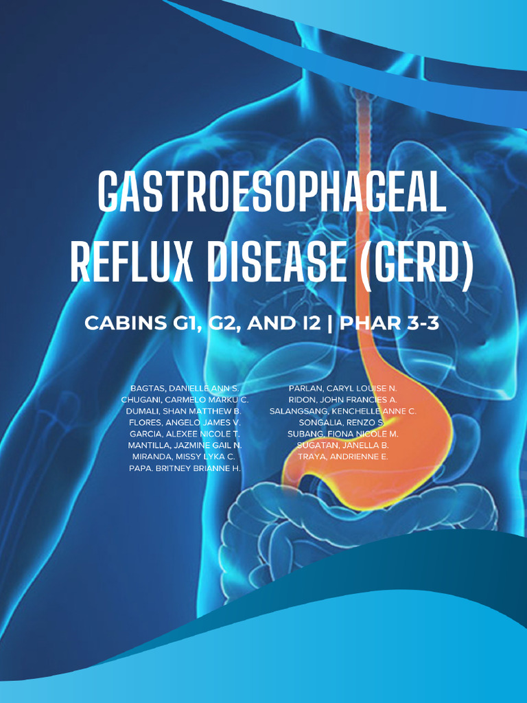 PHAR3-3_GERD_Handout | PDF | Gastroesophageal Reflux Disease | Esophagus