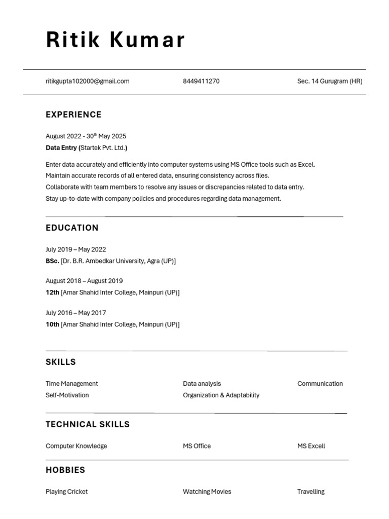 Ritik Kumar | PDF