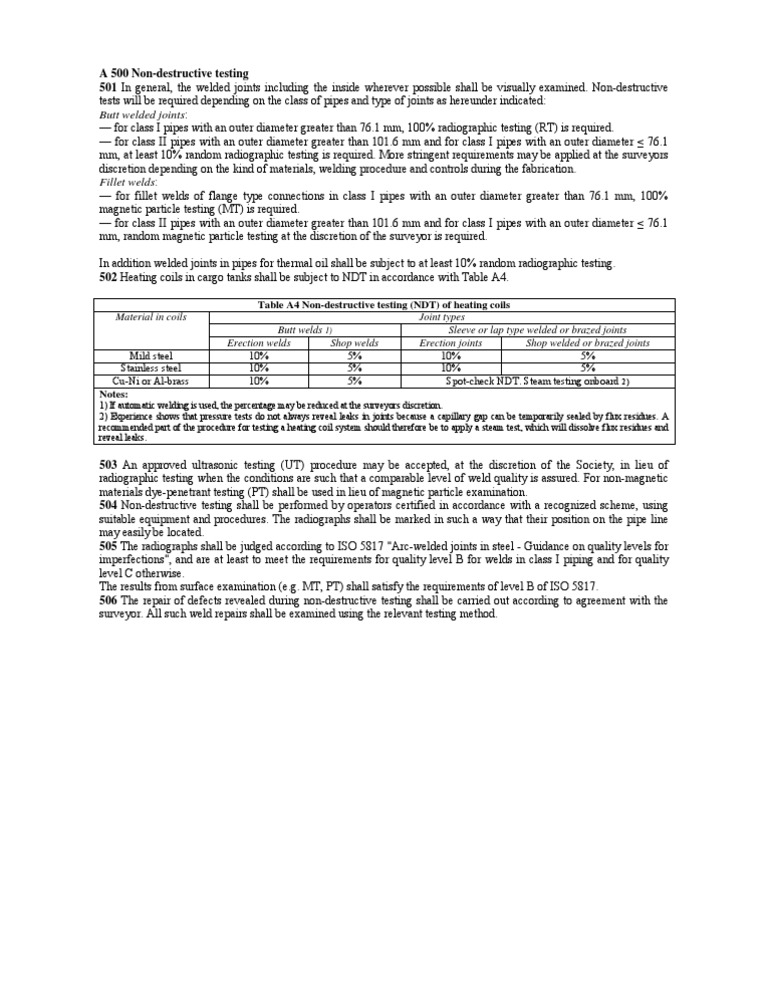NDT of Piping | PDF | Nondestructive Testing | Pipe (Fluid Conveyance)
