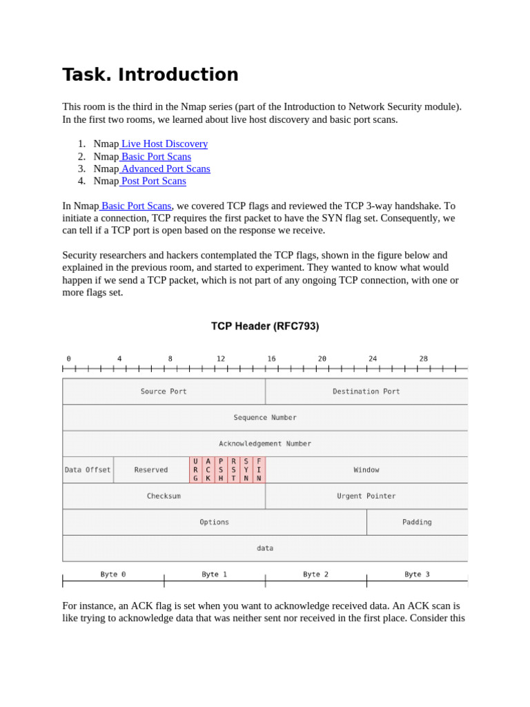 Advanced Nmap Port Scanning Techniques | PDF | Transmission Control ...