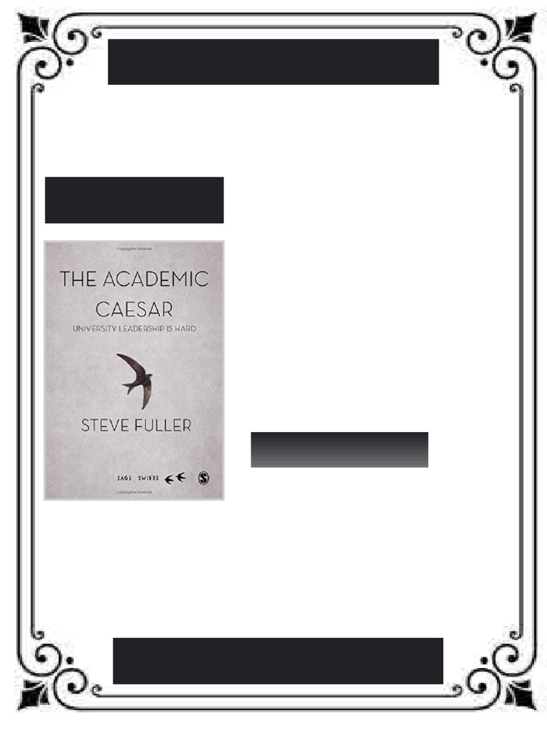 The Academic Caesar University Leadership is Hard 1st Edition Steve ...